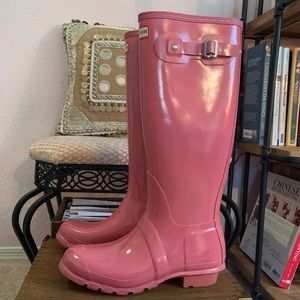 Pink Hunter Boots - Tall Original Gloss